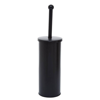 Orsina Allegra Kiara Toilet Brush - Slim Black Bathroom Cleaning Set