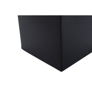 Orsina Allegra Stainless Steel Tissue Box – Black and Gold Holder