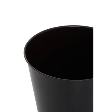 Orsina Allegra Black Stainless Steel Waste Bin – Modern Bathroom Bin