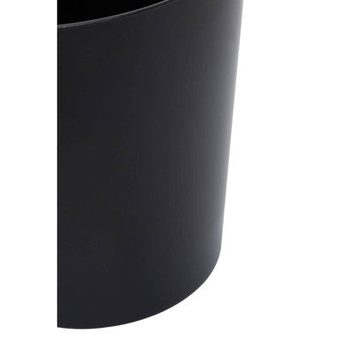 Orsina Allegra Black Stainless Steel Waste Bin – Modern Bathroom Bin