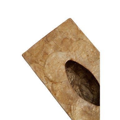 Orsina Gold Beige Seashell Tissue Box – Luxury Coastal Resin Holder