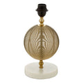 Orsina Melora Round Marble and Gold Finish Table Lamp Base