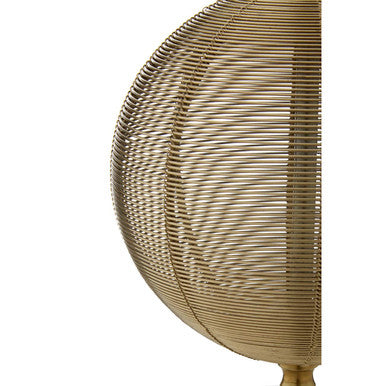 Orsina Melora Round Marble and Gold Finish Table Lamp Base