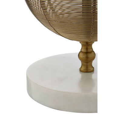 Orsina Melora Round Marble and Gold Finish Table Lamp Base