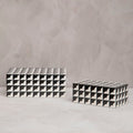 Orsina Davino Large Trinket Box – Black & White Resin Jewellery Case