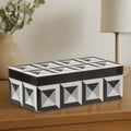 Orsina Davino Rectangular Trinket Box – Monochrome Resin Keepsake Box