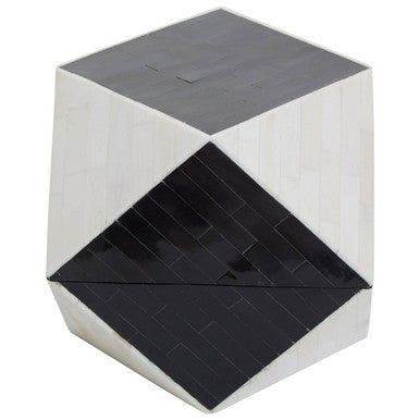 Orsina Donato Large Trinket Box – Black and White Bone Inlay Organizer