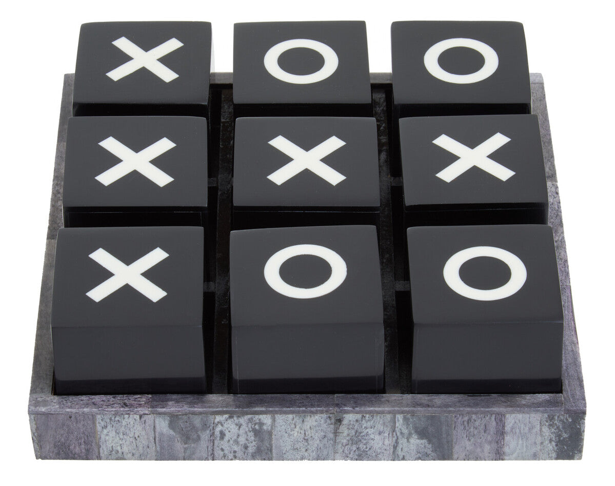 Orsina Churchill Noughts and Crosses – Monochrome Bone Tic-Tac-Toe