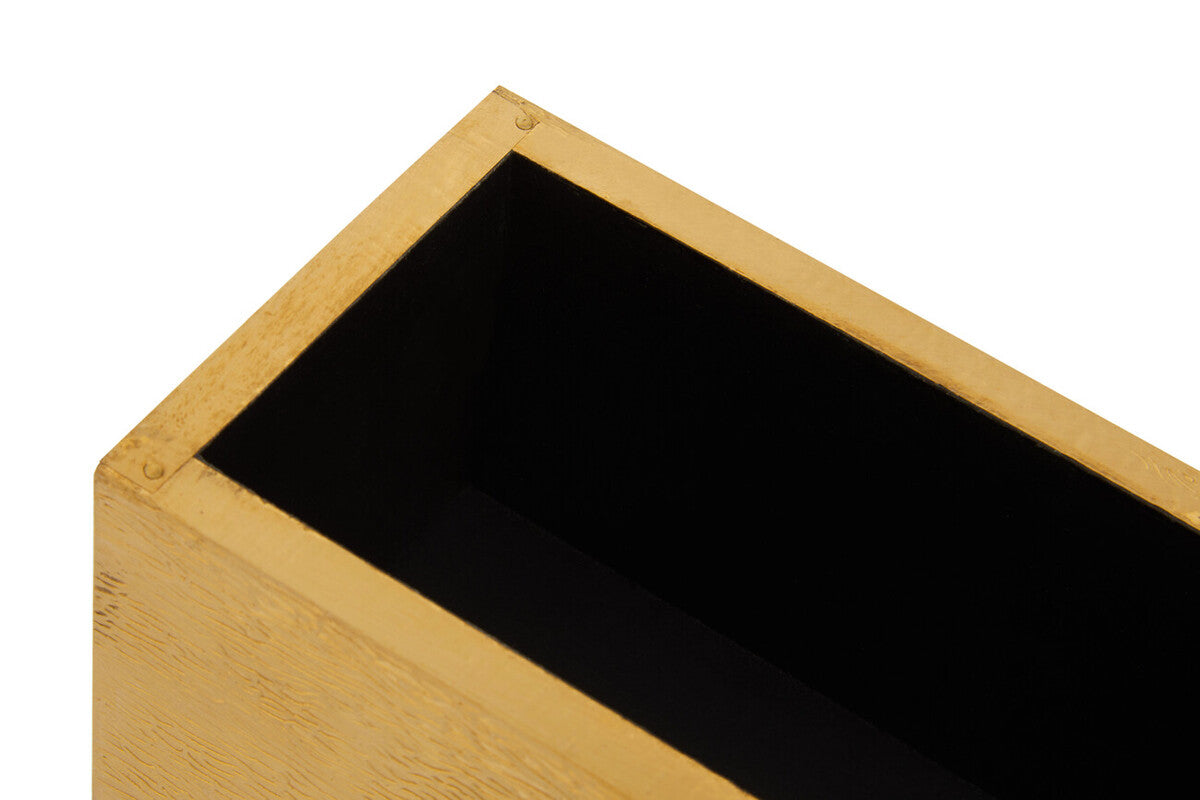 Orsina Churchill Games Gold Domino Set with Black Resin Tiles