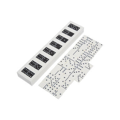 Orsina Churchill Domino Box – Modern White and Black Resin Storage