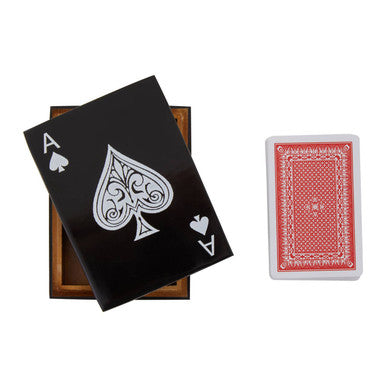 Orsina Churchill Games Black and White Card Box with Playing Cards