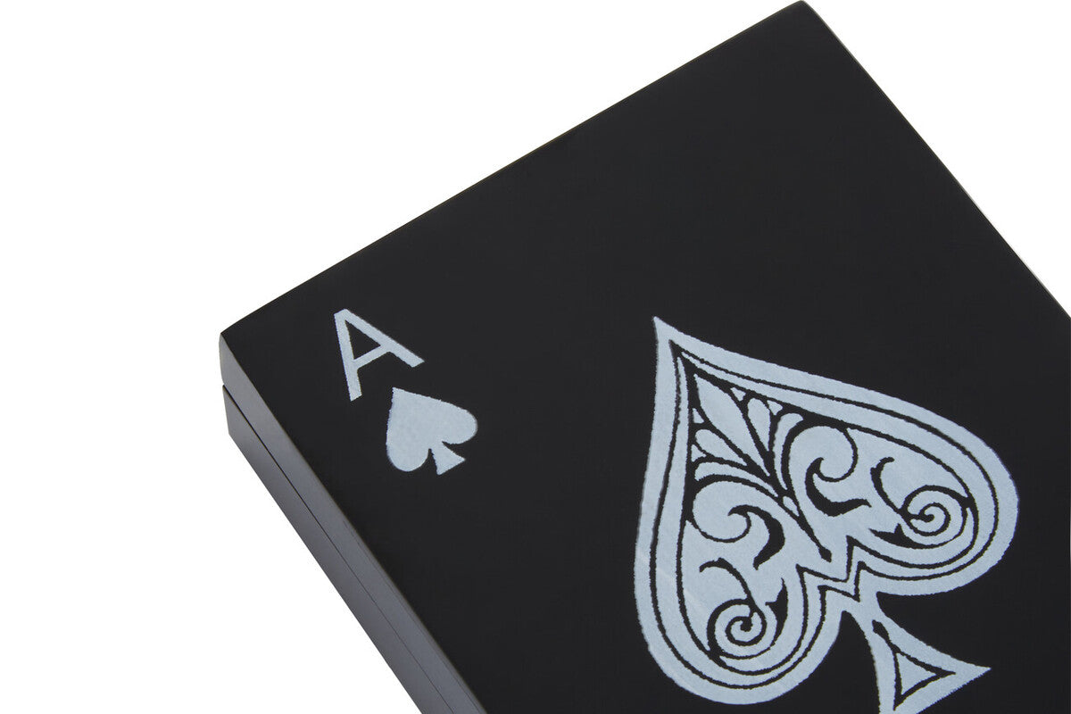 Orsina Churchill Games Black and White Card Box with Playing Cards