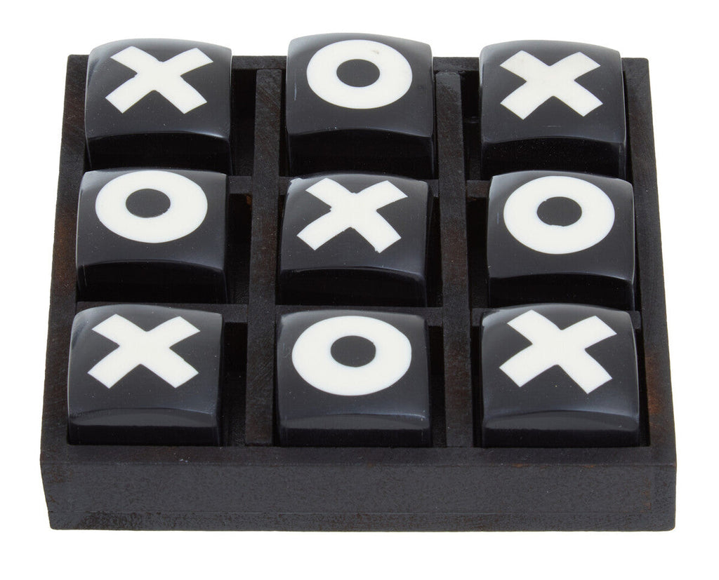 Orsina Churchill Games Mini Noughts and Crosses – Black and White