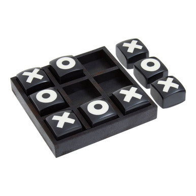 Orsina Churchill Games Mini Noughts and Crosses – Black and White