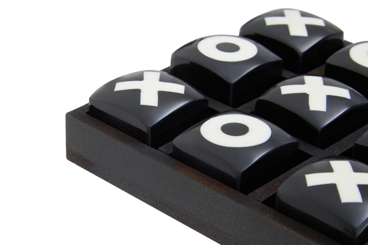Orsina Churchill Games Mini Noughts and Crosses – Black and White