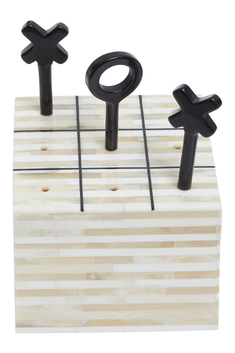 Orsina Churchill Bone Noughts & Crosses – Luxury Tic-Tac-Toe Decor
