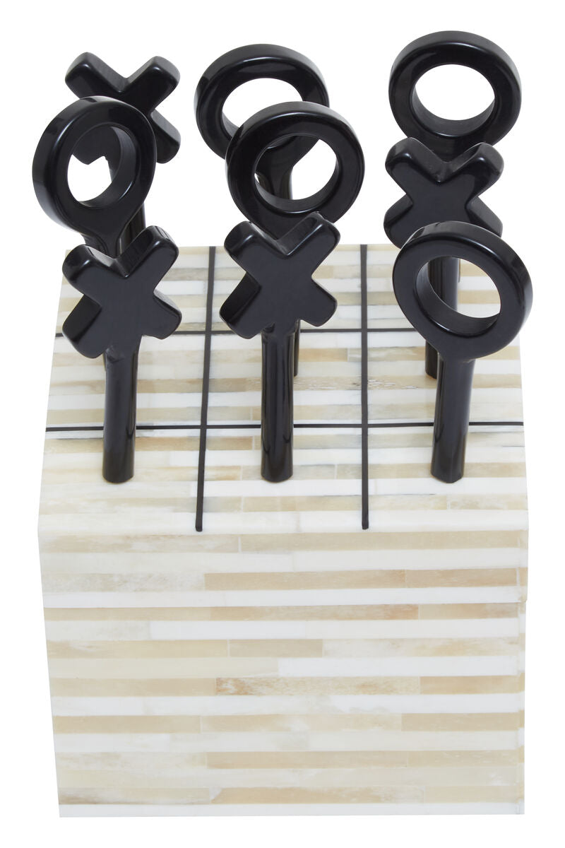 Orsina Churchill Bone Noughts & Crosses – Luxury Tic-Tac-Toe Decor