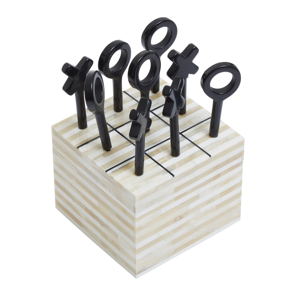 Orsina Churchill Bone Noughts & Crosses – Luxury Tic-Tac-Toe Decor