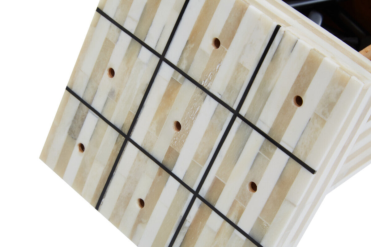 Orsina Churchill Bone Noughts & Crosses – Luxury Tic-Tac-Toe Decor