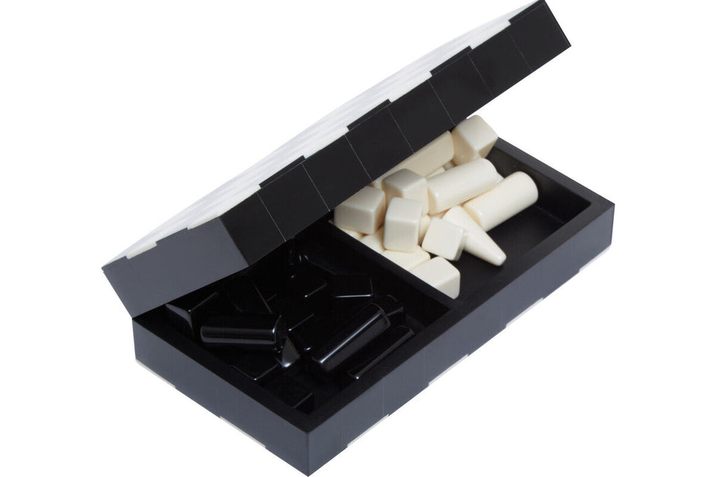 Orsina Foldable Travel Chess Set – Small Black and White Portable Board