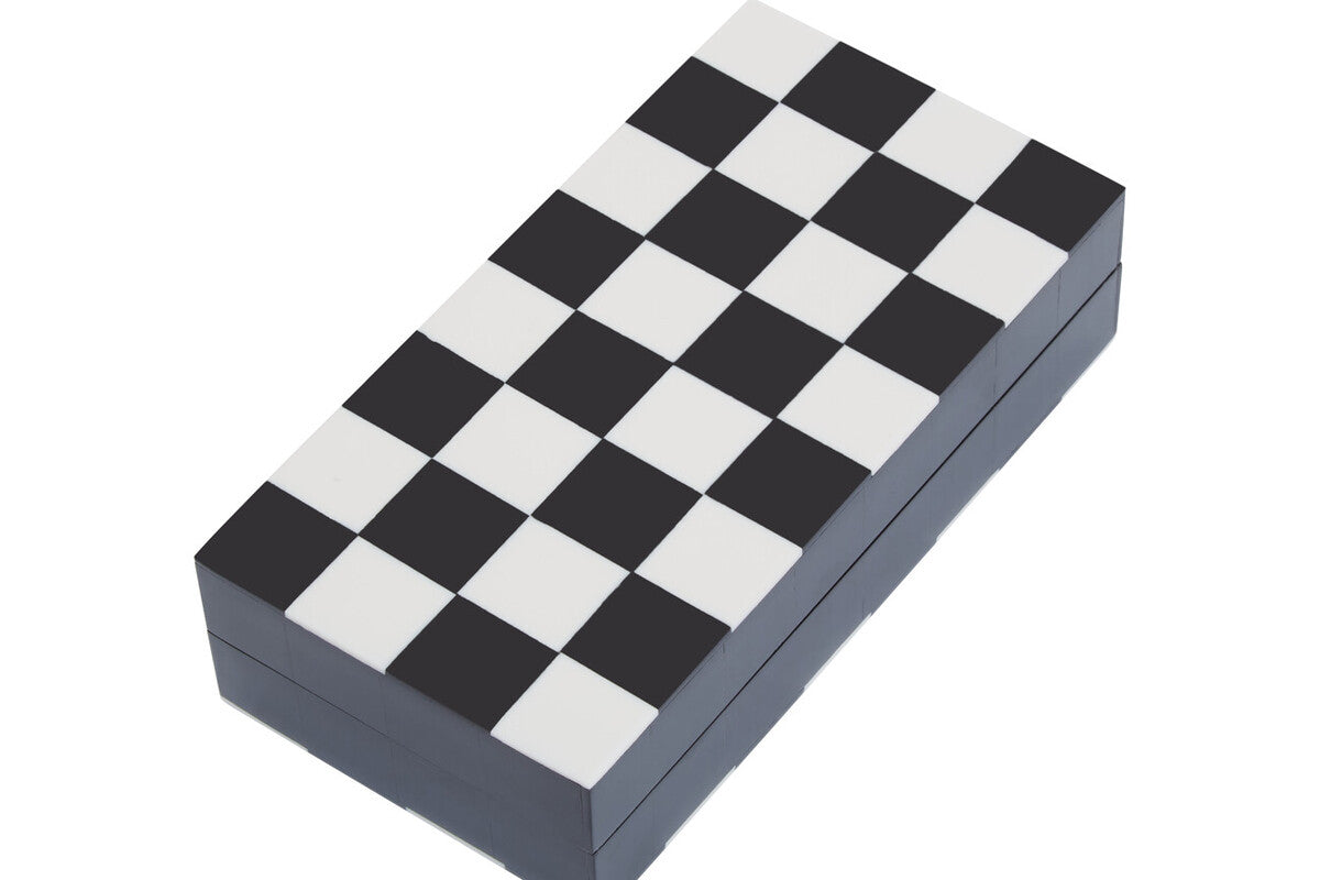 Orsina Foldable Travel Chess Set – Small Black and White Portable Board