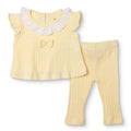 Bebetto Girls Blouse & Leggings Set - Yellow
