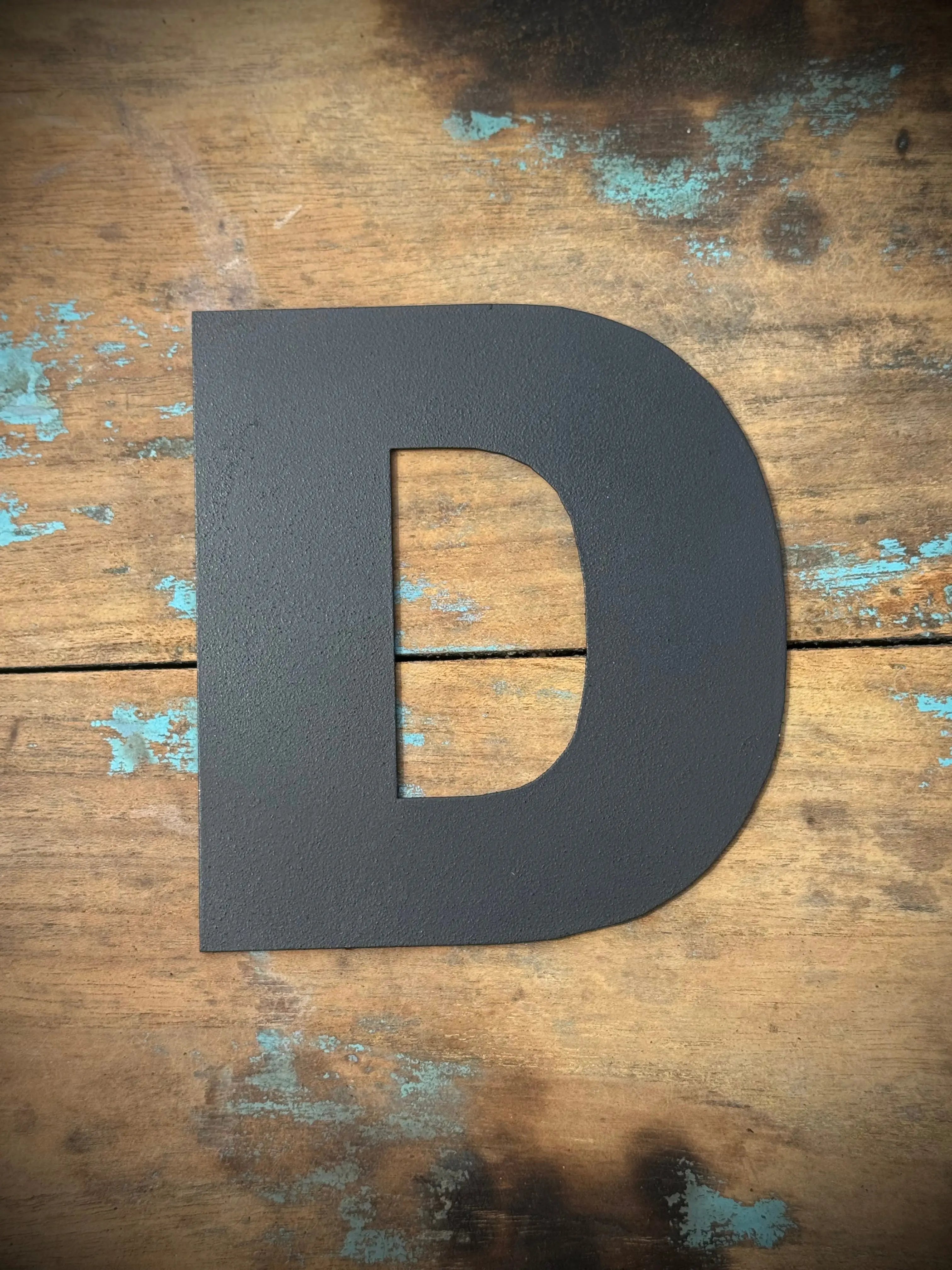 Rustic Black Metal Letters – Industrial Steel Wall Decor by Rustic Warehouse