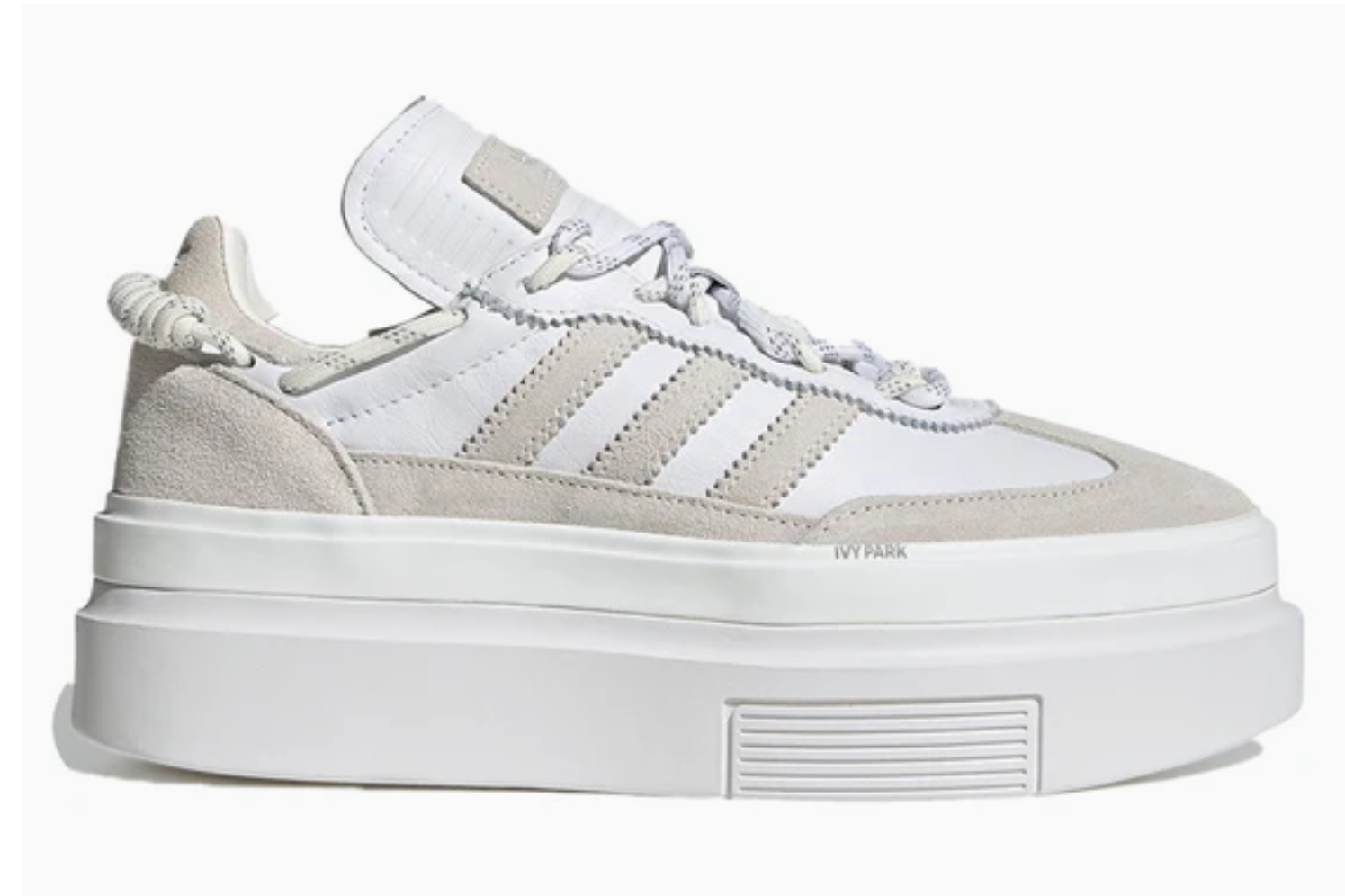 Adidas Ivy Park Super Sleek 72 Icy Park White Leather Platform Trainers