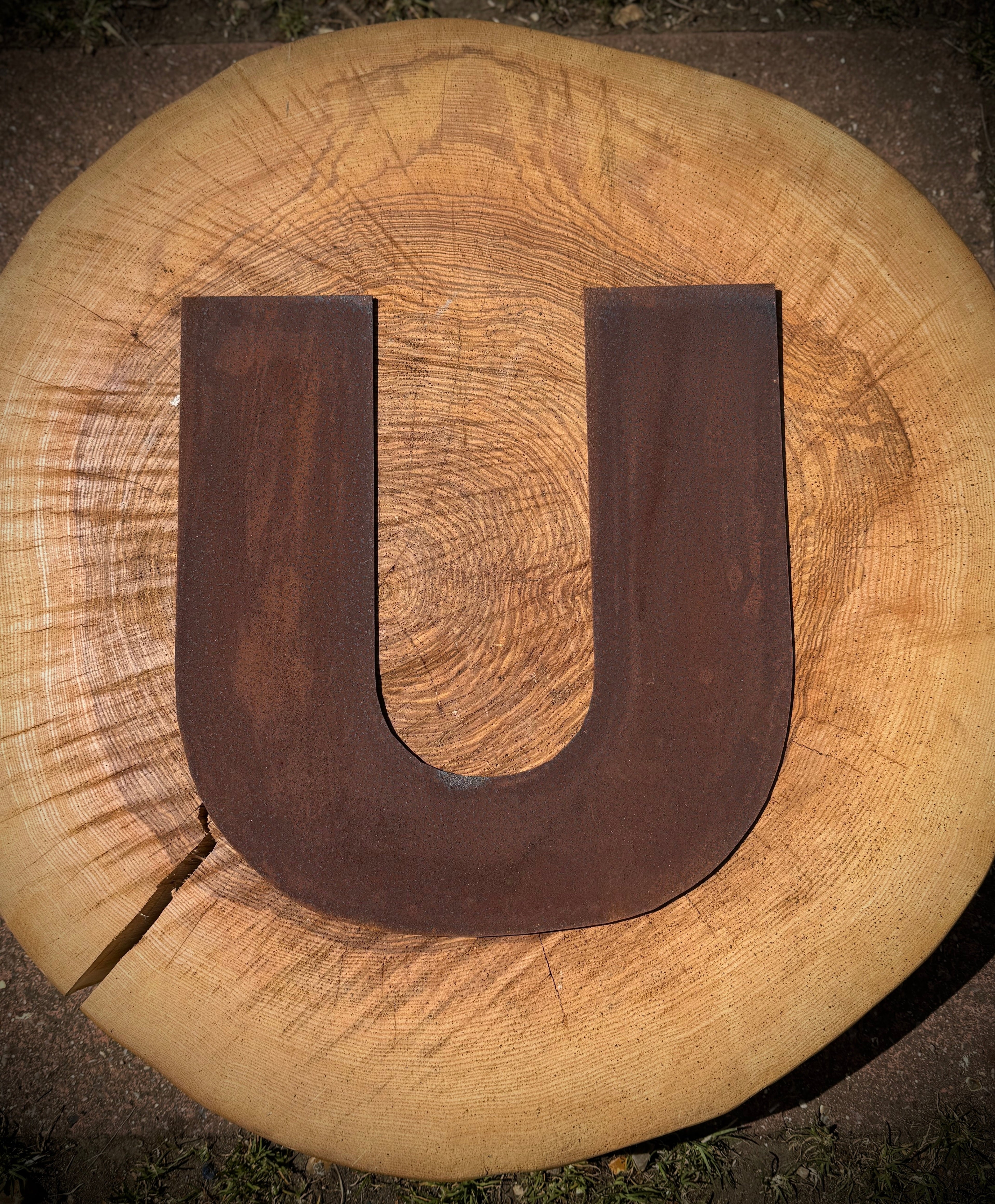 12-Inch Rusty Metal Letters by Rustic Warehouse Norfolk | Industrial Signage