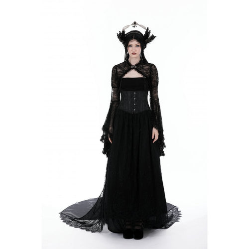 Dark in Love Belladonna Black Lace Bell Sleeve Goth Shrug Bolero