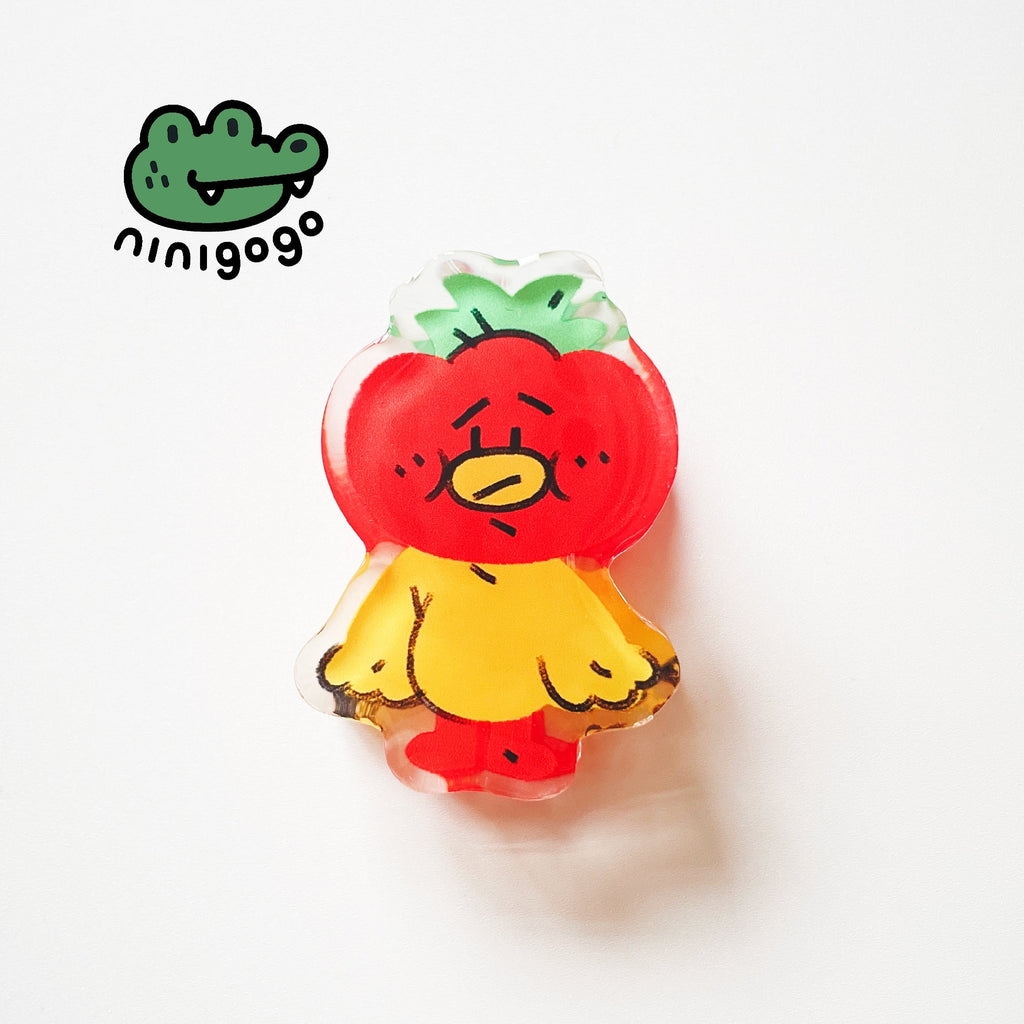 Tomato Acrylic Binder Clip by LuLuFun Studio – Cute Desk Accessory