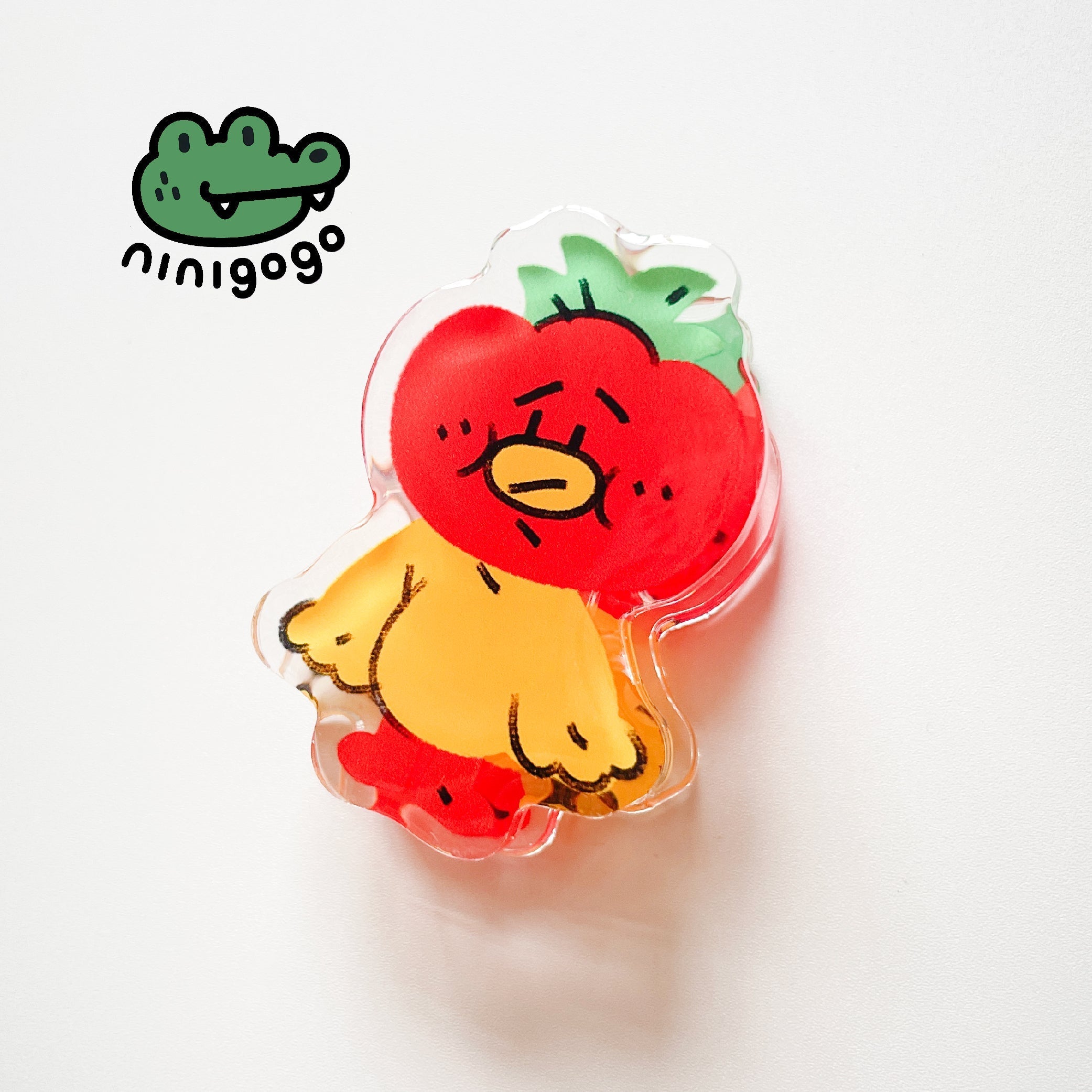 Tomato Acrylic Binder Clip by LuLuFun Studio – Cute Desk Accessory