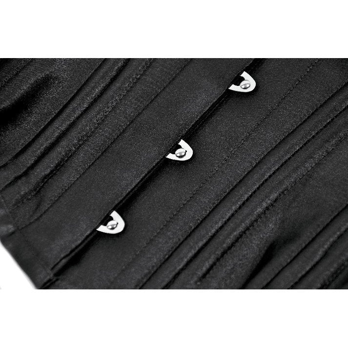 Dark In Love Evelina Steel-Boned Waist Corset – Black Gothic Cincher