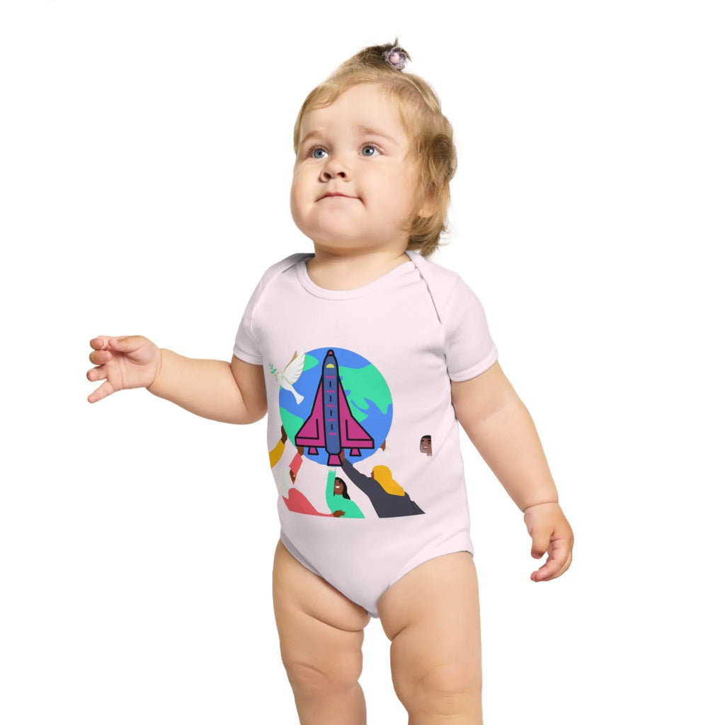 Space Adventure Baby Bodysuit, Perfect Gift for New Parents, Baby Shower, Cosmic Baby Clothes, Playful Infant Onesie