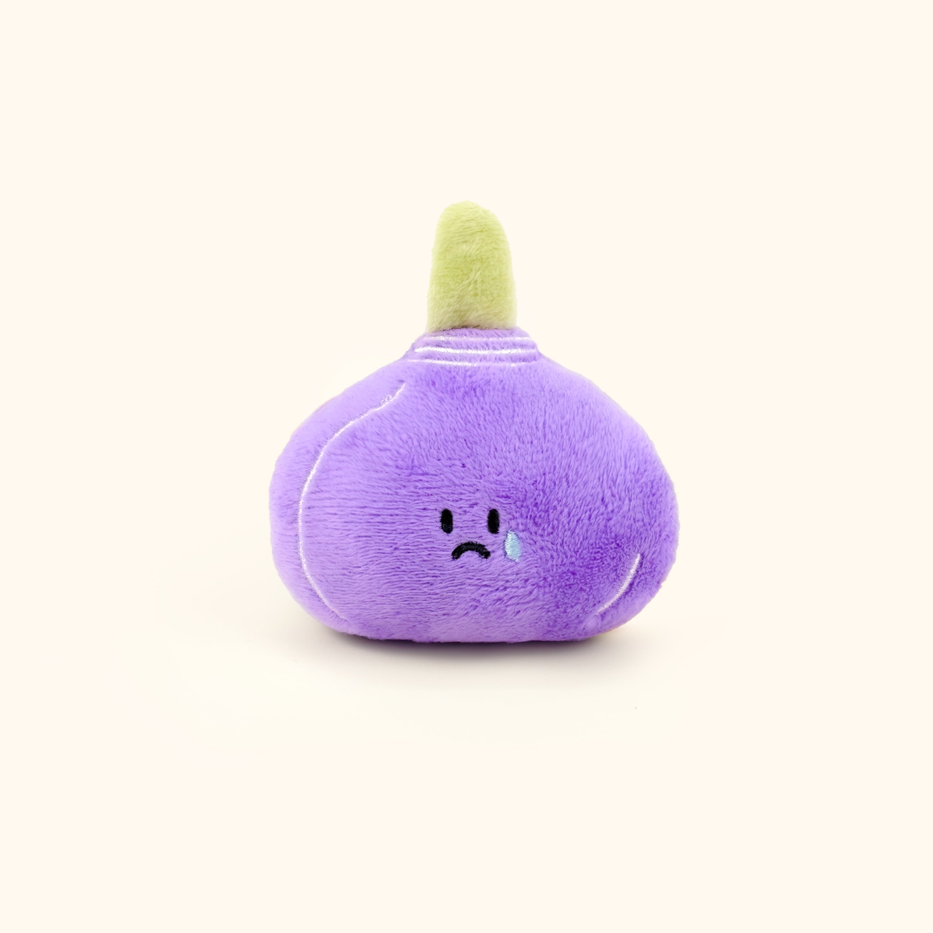 LuLuFun Studio Crying Onion Plush Charm – Cute Purple Bag Keychain