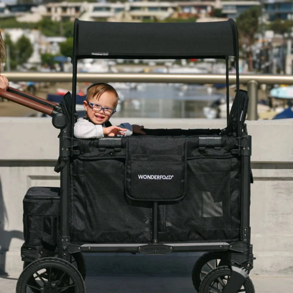 Wonderfold W2 Luxe Pro Stroller Wagon - Charcoal Grey