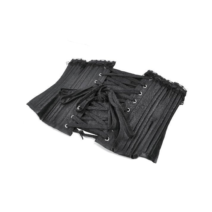 Dark In Love Evelina Steel-Boned Waist Corset – Black Gothic Cincher