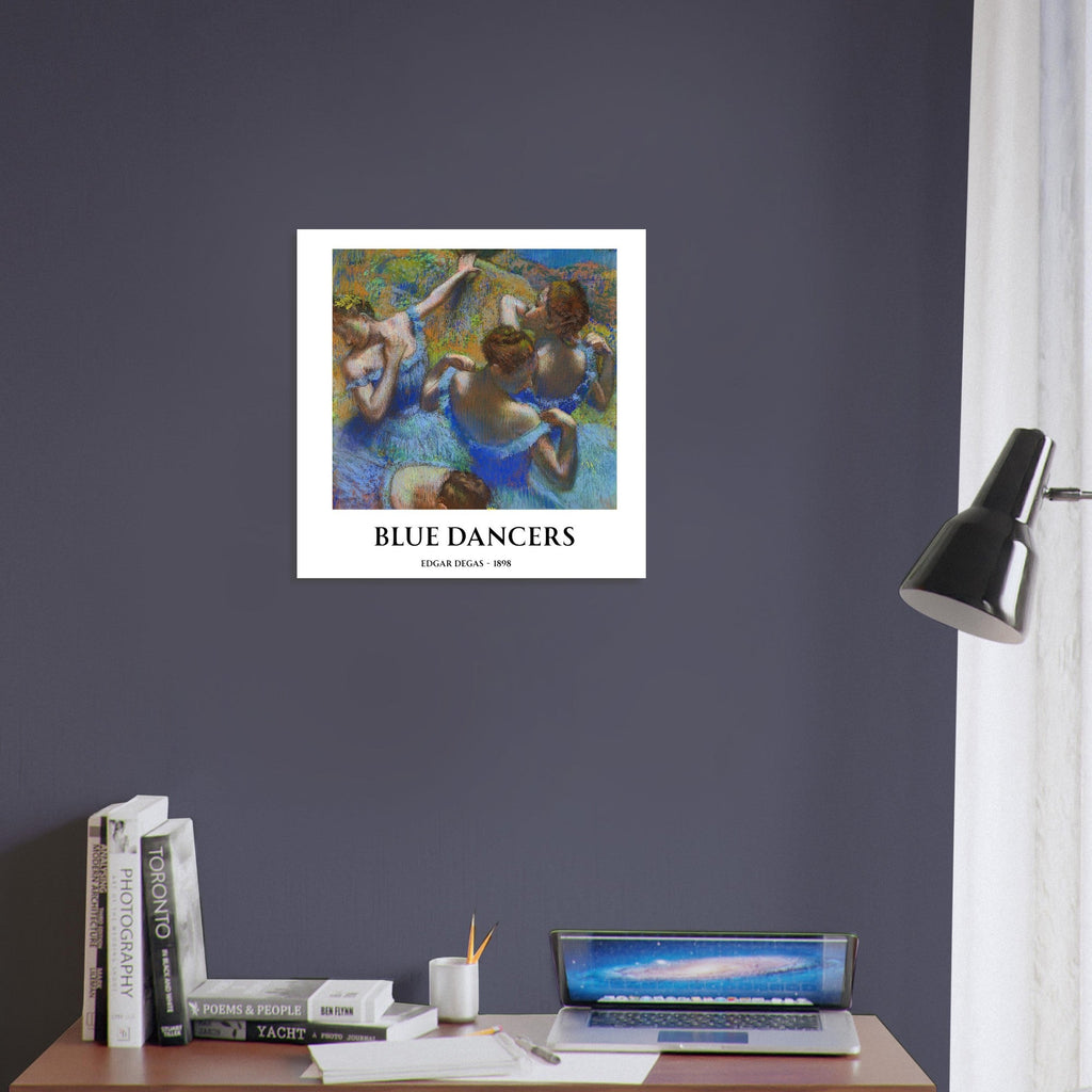 Blue Dancers by Edgar Degas – Matte Art Poster | Classical Impressionist Wall Art