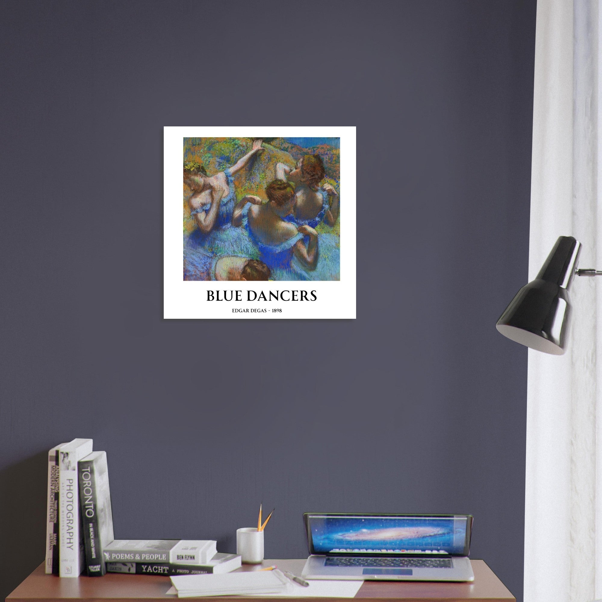 Blue Dancers by Edgar Degas – Matte Art Poster | Classical Impressionist Wall Art