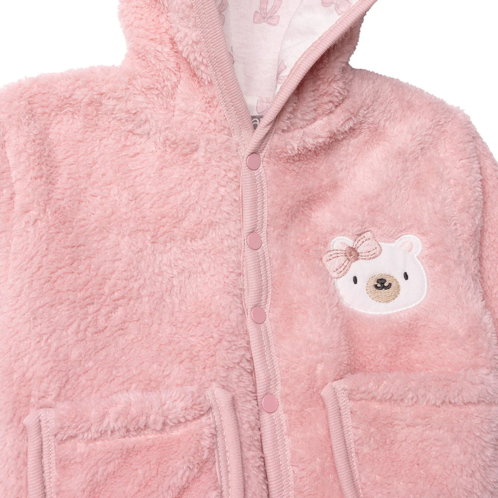 HelloBaby Newborn Cardigan - Pink