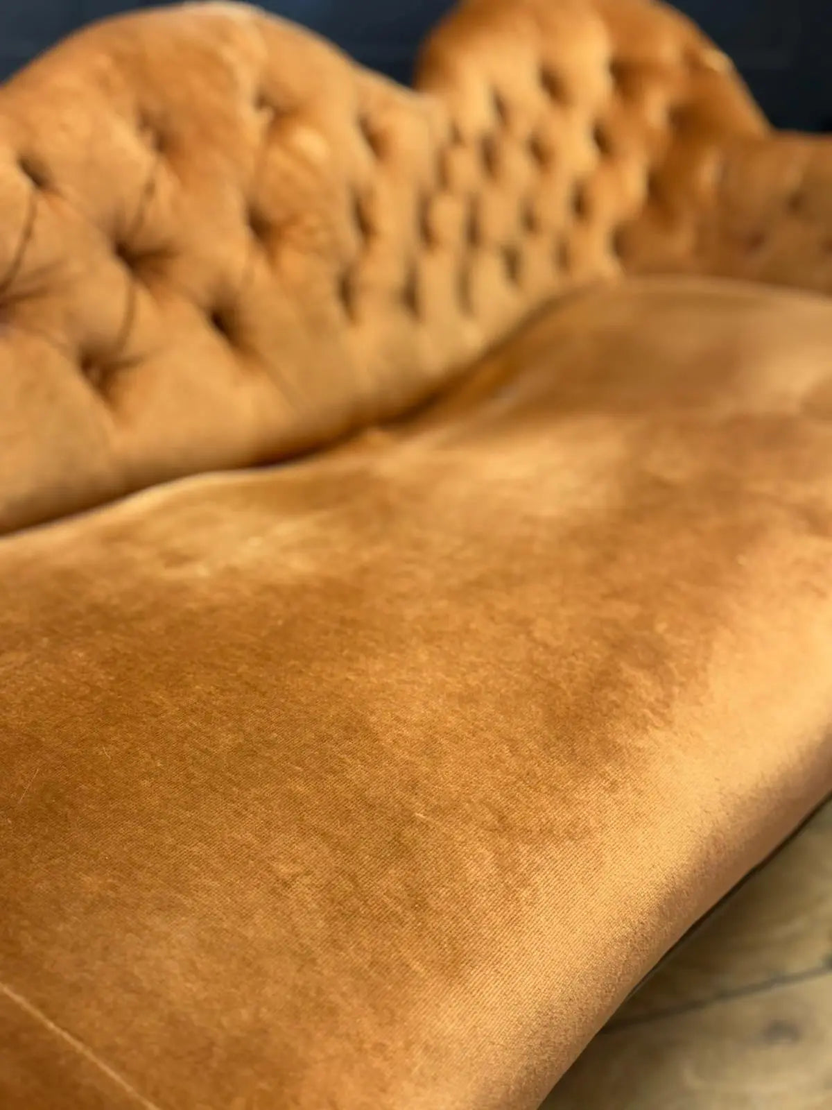 Victorian Rosewood Sofa 3 Seater Button Back Couch Lounge Seating Settee