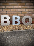 BBQ Steel Lettering 12 inch