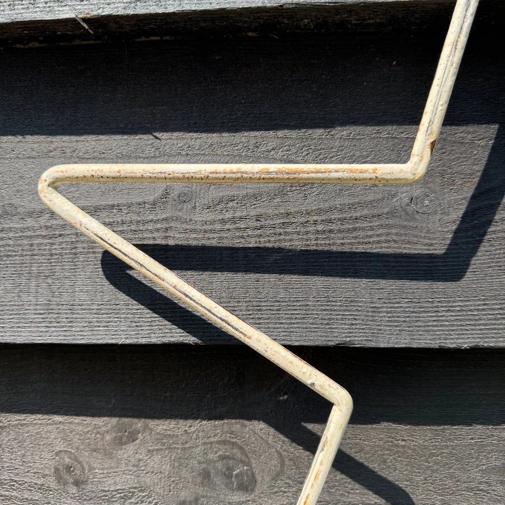 Rustic Metal Stars | Distressed White Steel Garden Wall Art | 44cm