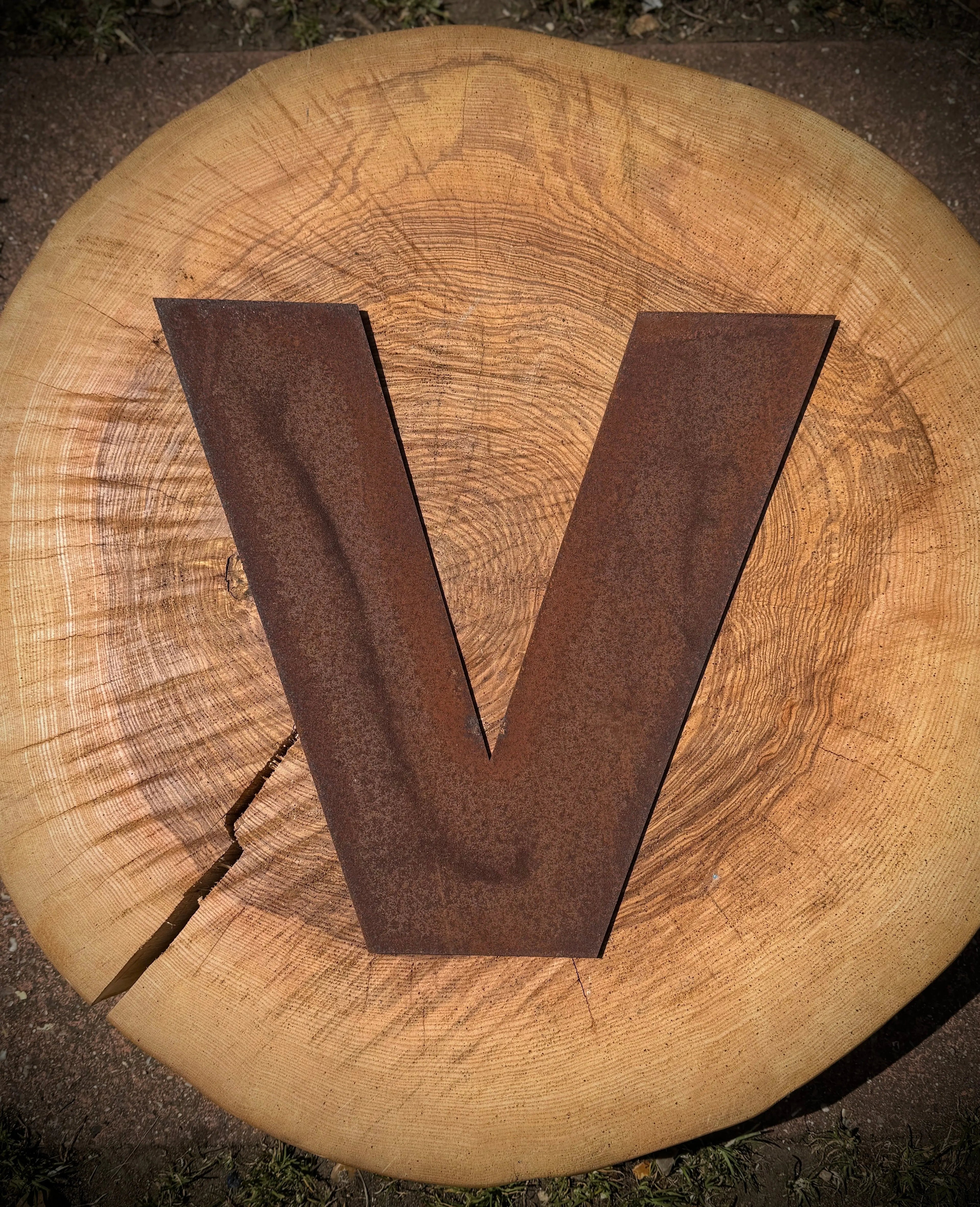 12-Inch Rusty Metal Letters by Rustic Warehouse Norfolk | Industrial Signage