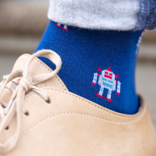 Swole Panda Robot Bamboo Socks – Fun Novelty Socks for Adults & Kids