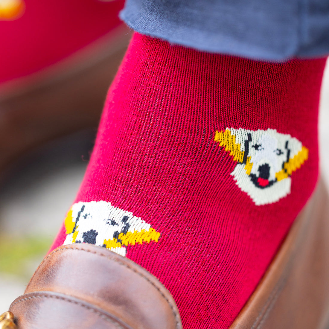 Swole Panda Retriever Bamboo Socks – Sustainable Novelty Dog Print