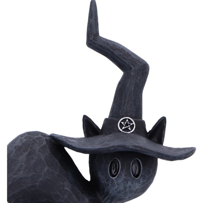 Nemesis Now Hex Black Cat Figurine – Gothic Witch Hat Statue (15.2cm)