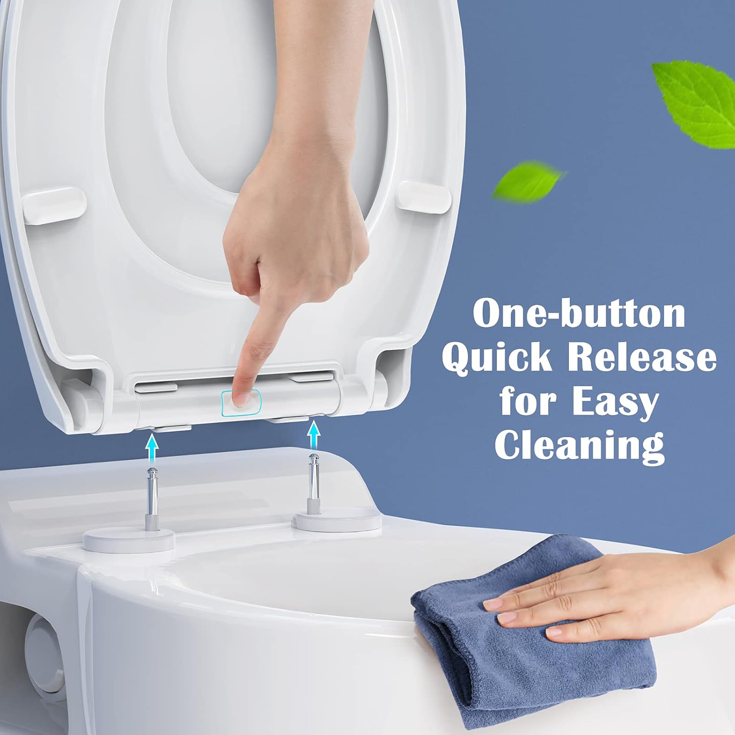 STOREMIC O-Shape Family Toilet Seat with Child Seat - Soft Close White