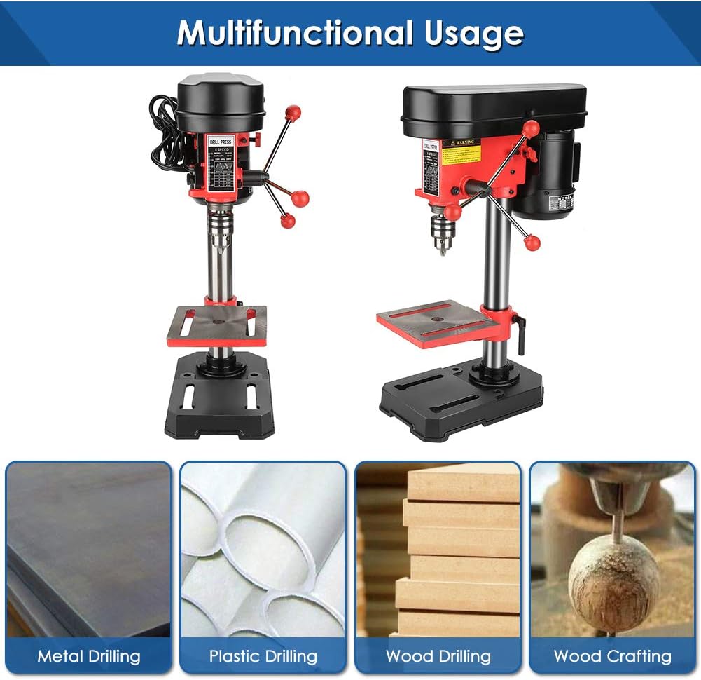 Massive Discounts Mini Bench Drill Press – 350W 5-Speed Pillar Drill