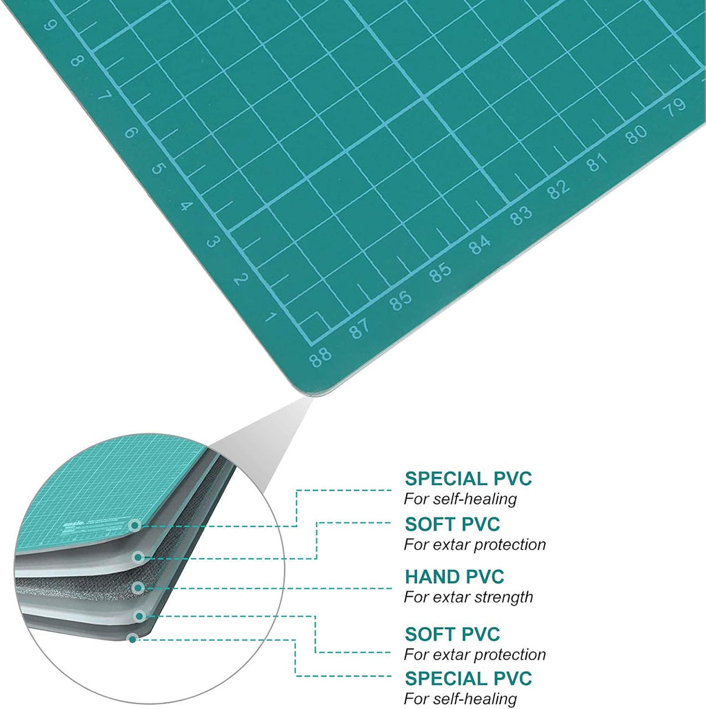 Massive Discounts A1 PVC Cutting Mat – 5-Ply Self-Healing Desk Pad